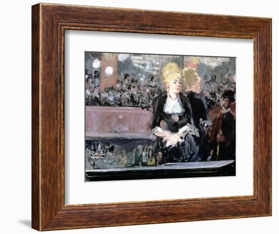 Bar at Folies Bergere, 1881-Edouard Manet-Framed Giclee Print