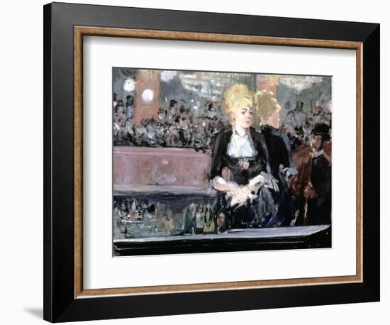 Bar at Folies Bergere, 1881-Edouard Manet-Framed Giclee Print