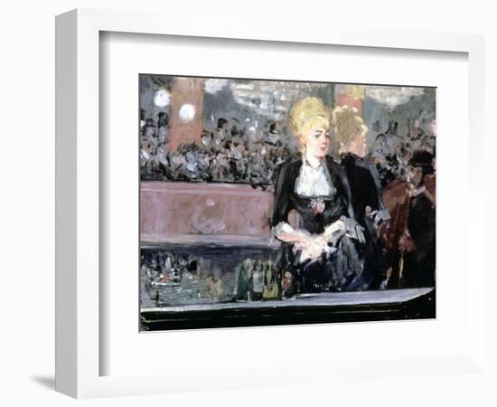 Bar at Folies Bergere, 1881-Edouard Manet-Framed Giclee Print