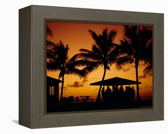 Bar at Sunset, Antigua, Caribbean, West Indies-Firecrest Pictures-Framed Premier Image Canvas