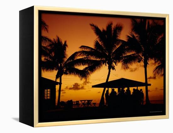 Bar at Sunset, Antigua, Caribbean, West Indies-Firecrest Pictures-Framed Premier Image Canvas