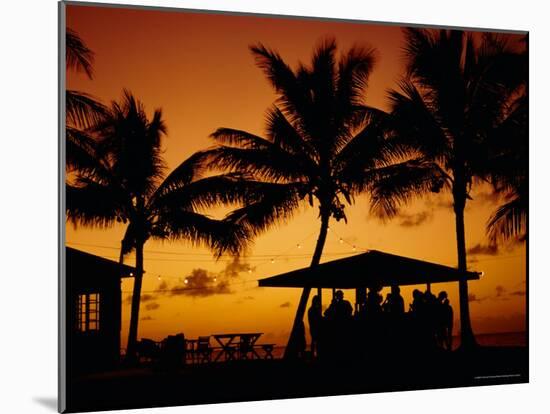 Bar at Sunset, Antigua, Caribbean, West Indies-Firecrest Pictures-Mounted Photographic Print