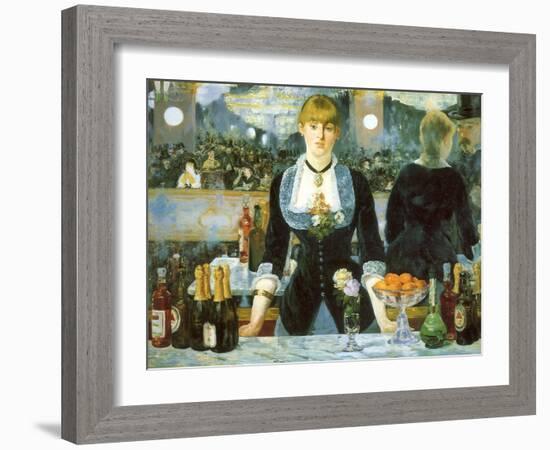 Bar at the Folies-Bergère, 1881-null-Framed Giclee Print