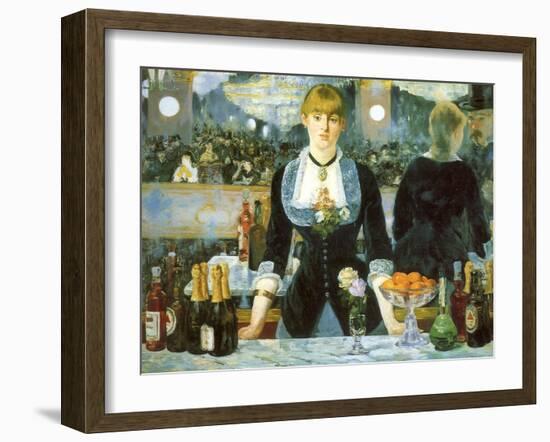 Bar at the Folies-Bergère, 1881-null-Framed Giclee Print