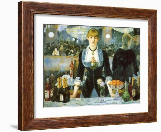 Bar at the Folies-Bergère, 1881-null-Framed Giclee Print