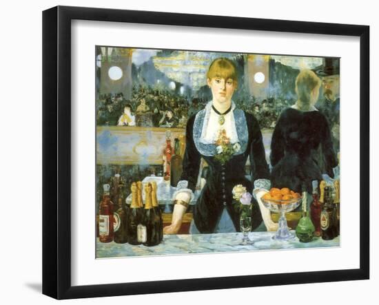 Bar at the Folies-Bergère, 1881-null-Framed Giclee Print