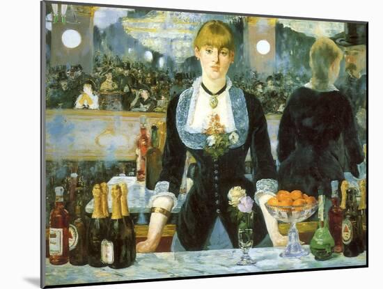 Bar at the Folies-Bergère, 1881-null-Mounted Giclee Print