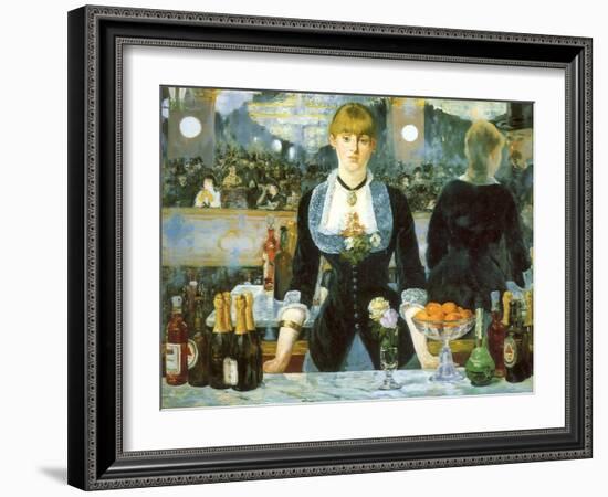 Bar at the Folies-Bergère, 1881-null-Framed Giclee Print