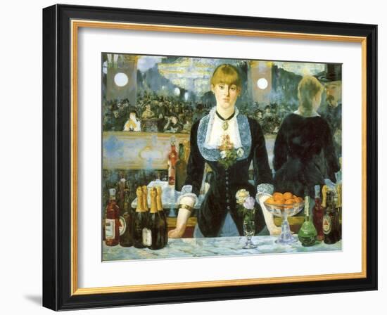 Bar at the Folies-Bergère, 1881-null-Framed Giclee Print