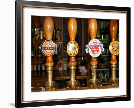 Bar, Careys Bay Hotel, Careys Bay, Port Chalmers, Dunedin, New Zealand-David Wall-Framed Photographic Print