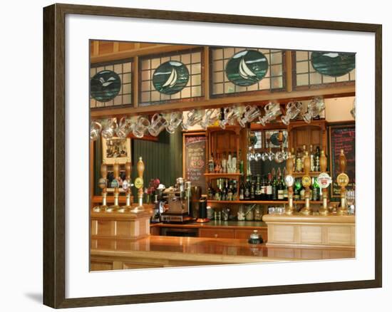 Bar, Careys Bay Hotel, Careys Bay, Port Chalmers, Dunedin, New Zealand-David Wall-Framed Photographic Print