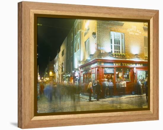 Bar Fleet Street, Temple Bar Area, Dublin, County Dublin, Eire (Ireland)-Bruno Barbier-Framed Premier Image Canvas