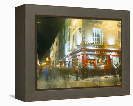 Bar Fleet Street, Temple Bar Area, Dublin, County Dublin, Eire (Ireland)-Bruno Barbier-Framed Premier Image Canvas