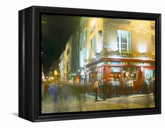 Bar Fleet Street, Temple Bar Area, Dublin, County Dublin, Eire (Ireland)-Bruno Barbier-Framed Premier Image Canvas