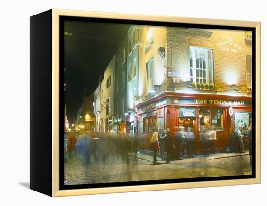 Bar Fleet Street, Temple Bar Area, Dublin, County Dublin, Eire (Ireland)-Bruno Barbier-Framed Premier Image Canvas