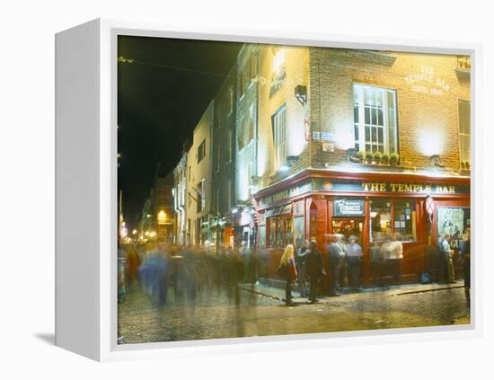 Bar Fleet Street, Temple Bar Area, Dublin, County Dublin, Eire (Ireland)-Bruno Barbier-Framed Premier Image Canvas