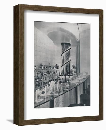 'Bar for a Garden Club Restaurant', 1942-Unknown-Framed Photographic Print