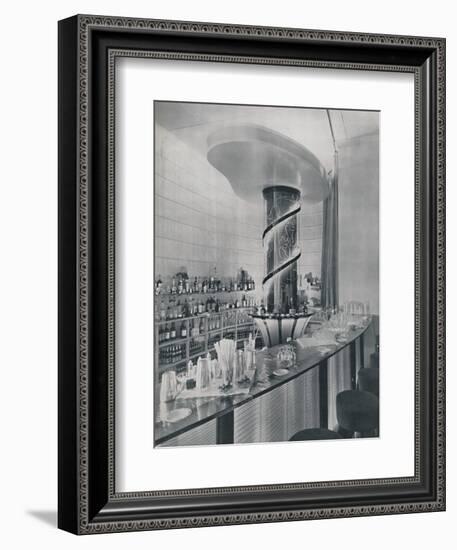 'Bar for a Garden Club Restaurant', 1942-Unknown-Framed Photographic Print