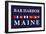 Bar Harbor, Maine - Nautical Flags-Lantern Press-Framed Art Print