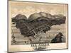 Bar Harbor, Maine - Panoramic Map-Lantern Press-Mounted Art Print