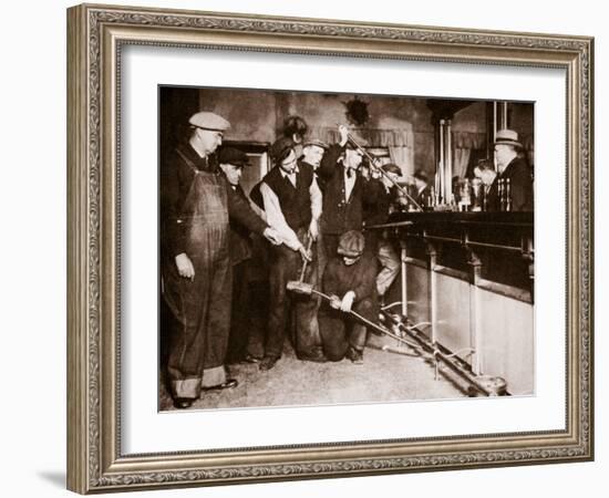 Bar in Camden, New Jersey Being Forcibly Dismantled by Dry Agents-null-Framed Photographic Print