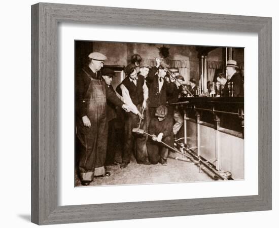 Bar in Camden, New Jersey Being Forcibly Dismantled by Dry Agents-null-Framed Photographic Print