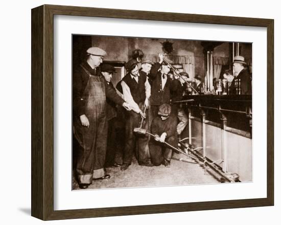 Bar in Camden, New Jersey Being Forcibly Dismantled by Dry Agents-null-Framed Photographic Print