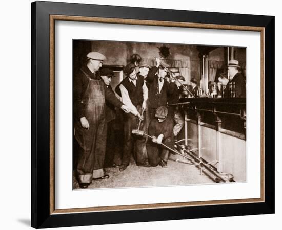 Bar in Camden, New Jersey Being Forcibly Dismantled by Dry Agents-null-Framed Photographic Print