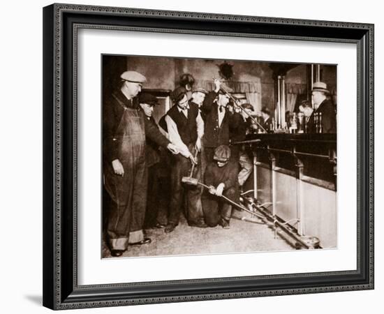 Bar in Camden, New Jersey Being Forcibly Dismantled by Dry Agents-null-Framed Photographic Print