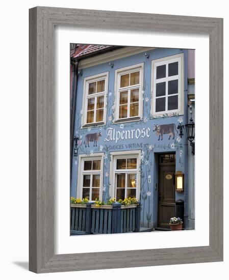 Bar in the Old Town, Riga, Latvia, Baltic States-Gary Cook-Framed Photographic Print