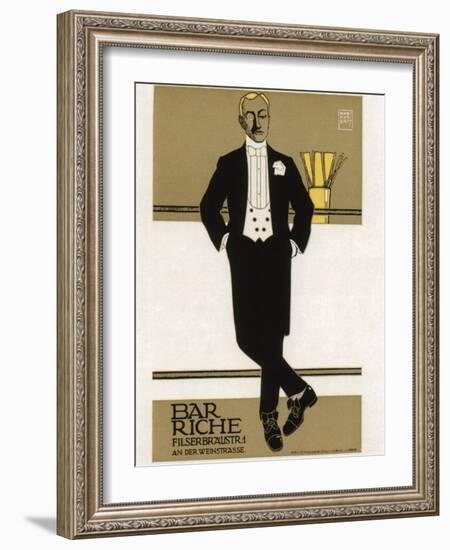 Bar Riche, 1907-Hans Rudi Erdt-Framed Giclee Print