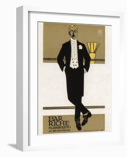 Bar Riche, 1907-Hans Rudi Erdt-Framed Giclee Print