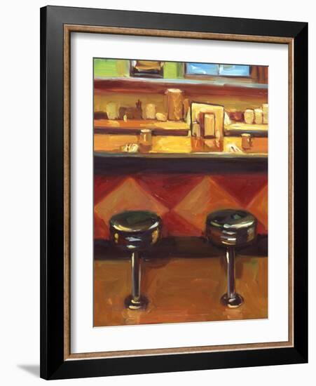 Bar Stools-Pam Ingalls-Framed Giclee Print