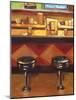 Bar Stools-Pam Ingalls-Mounted Giclee Print