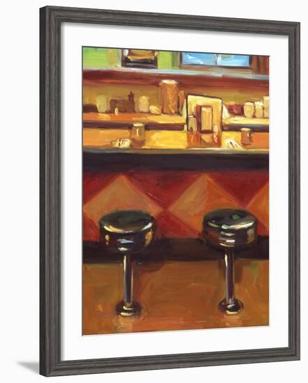 Bar Stools-Pam Ingalls-Framed Giclee Print