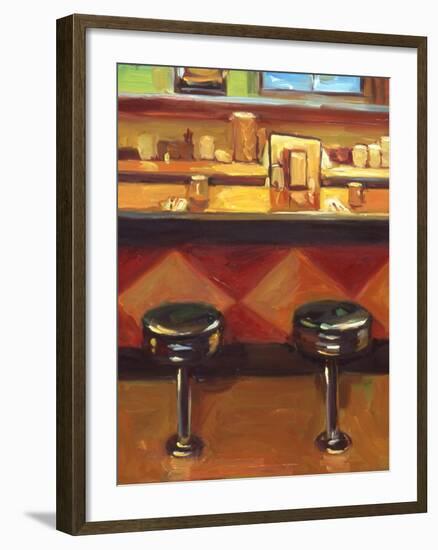 Bar Stools-Pam Ingalls-Framed Giclee Print