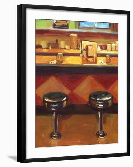 Bar Stools-Pam Ingalls-Framed Giclee Print