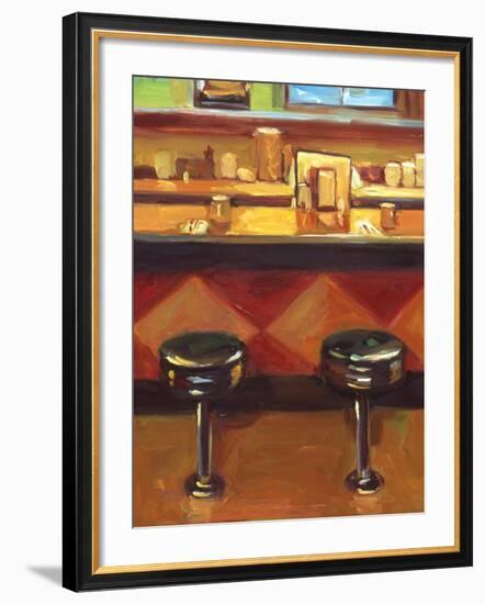 Bar Stools-Pam Ingalls-Framed Giclee Print