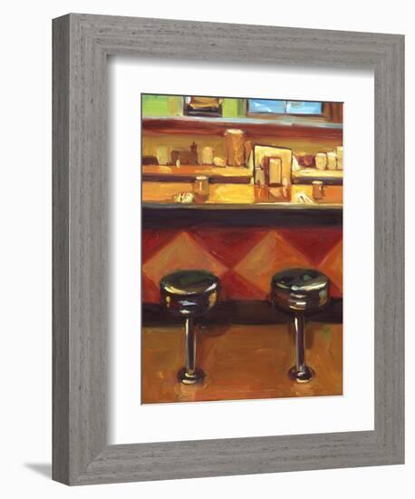 Bar Stools-Pam Ingalls-Framed Giclee Print