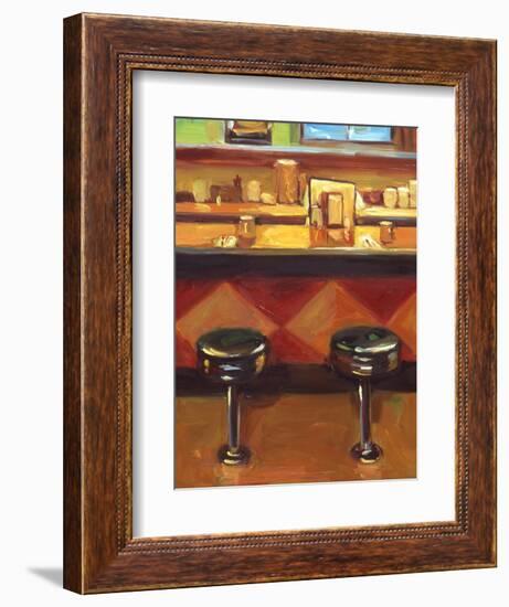 Bar Stools-Pam Ingalls-Framed Giclee Print