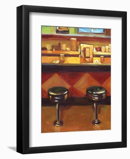 Bar Stools-Pam Ingalls-Framed Giclee Print