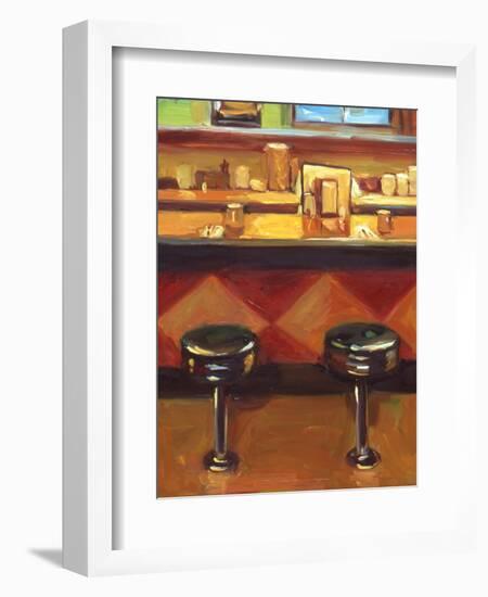 Bar Stools-Pam Ingalls-Framed Giclee Print