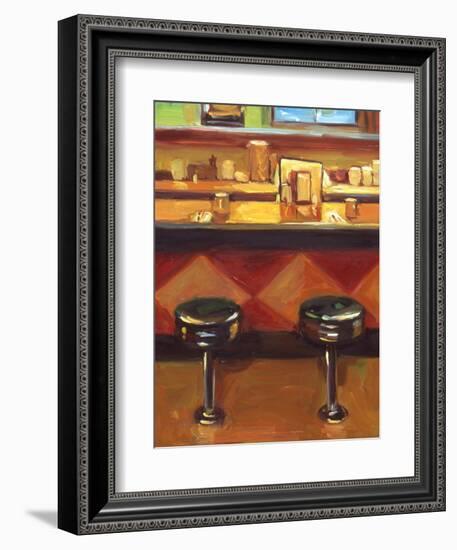 Bar Stools-Pam Ingalls-Framed Giclee Print