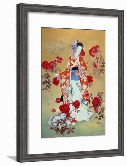 Bara-Haruyo Morita-Framed Art Print