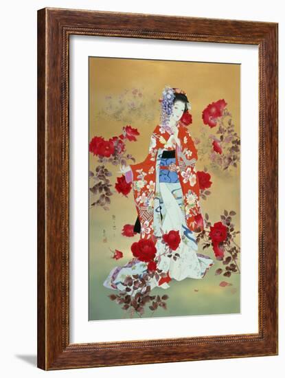 Bara-Haruyo Morita-Framed Art Print