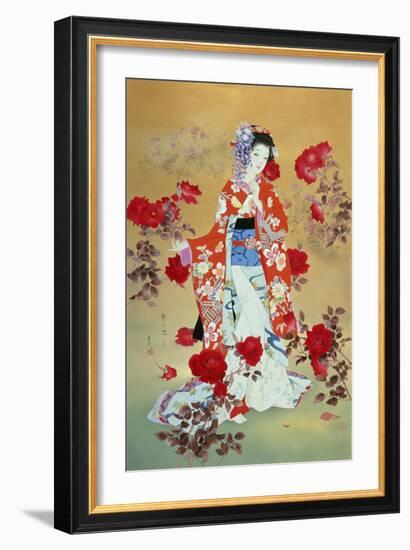 Bara-Haruyo Morita-Framed Art Print