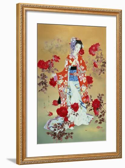 Bara-Haruyo Morita-Framed Art Print