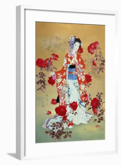 Bara-Haruyo Morita-Framed Art Print