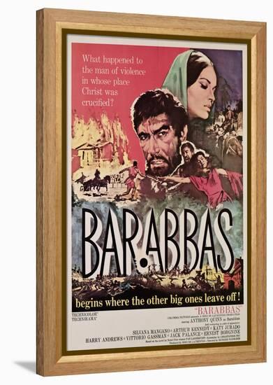 Barabbas, Anthony Quinn, Silvana Mangano, 1962-null-Framed Stretched Canvas