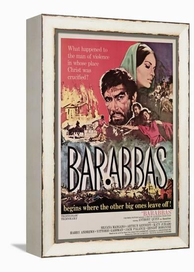 Barabbas, Anthony Quinn, Silvana Mangano, 1962-null-Framed Stretched Canvas